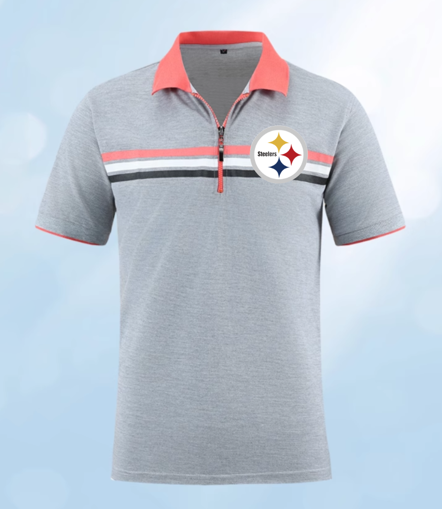 Pittsburgh Steelers Men 2025 NFL polo T shirt